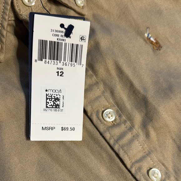 NWT Ralph Lauren Khaki Button-Up Shirt Dress - Picture 7 of 10